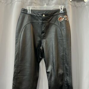 Women's Harley Davidson leather pants size 8 New. Very cool!